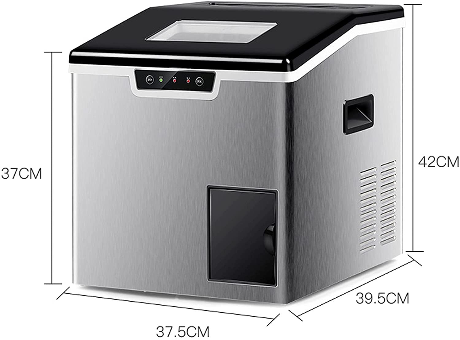 Portable Ice Maker Machine - 88Lbs/24H Fast Ice Production for Home, Kitchen, Office & Bar | Perfect for Cocktails, Parties & Daily Use