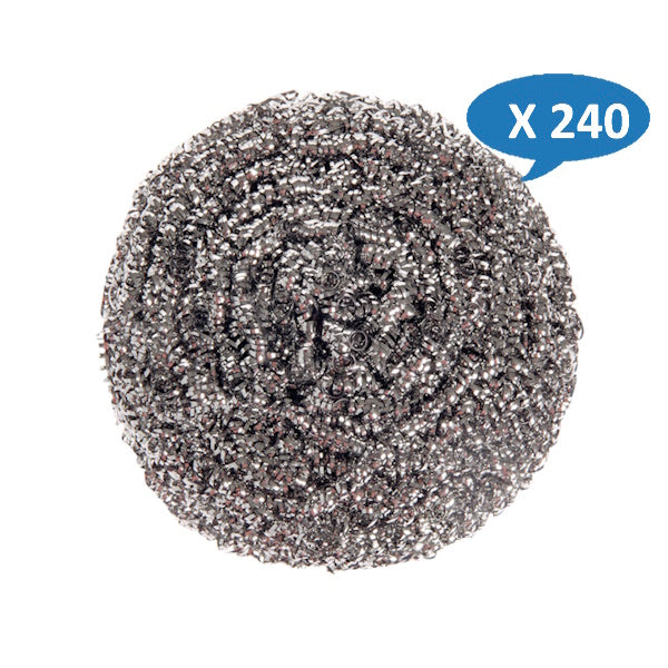 Sabco Economy Stainless Steel Scourer 50g - Heavy Duty Kitchen Cleaning Pads for Pots, Pans & Utensils - Rustproof & Durable Scrubbing Pads for Home & Commercial Use