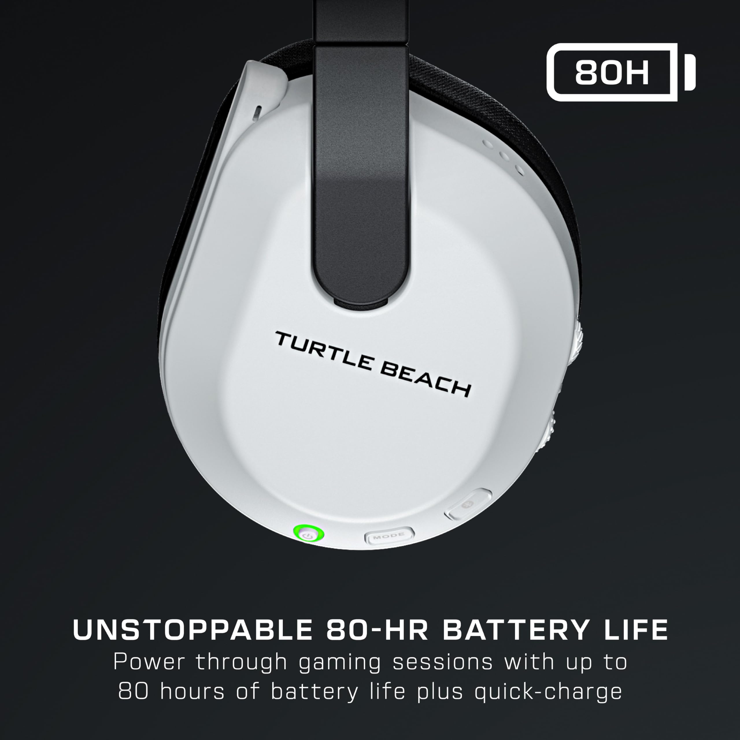 Turtle Beach Stealth 600 Wireless Gaming Headset for Xbox Series X|S, Xbox One, PC, PS5, PS4 & Mobile - Bluetooth, 80-Hour Battery, Noise-Cancelling Mic - White - Perfect for Multiplatform Gaming, Streaming & Online Chat