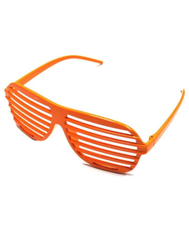 80s Retro Neon Orange Slot Glasses - Fun Casino Party Favors for Themed Events & Costume Accessories