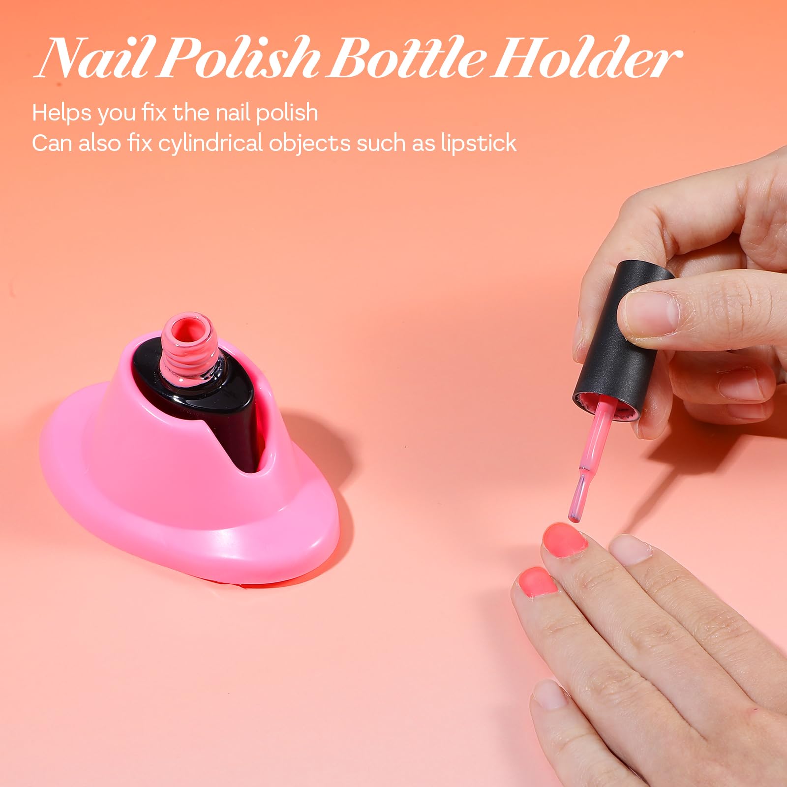 4PCS Soft Rubber Nail Polish Bottle Holder - Anti-Spill Nail Polish Stand for Manicure & Nail Art - Perfect for Salon, Home Use & Professional Nail Display Accessories