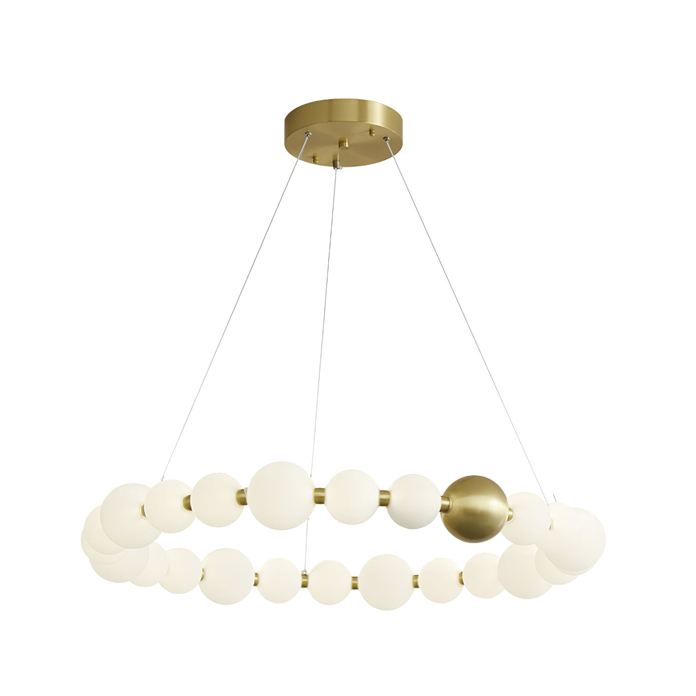 Aeyee Crystal Pearls Chandelier - Elegant Ceiling Light Fixture for Dining Room, Bedroom, Living Room & Wedding Decor