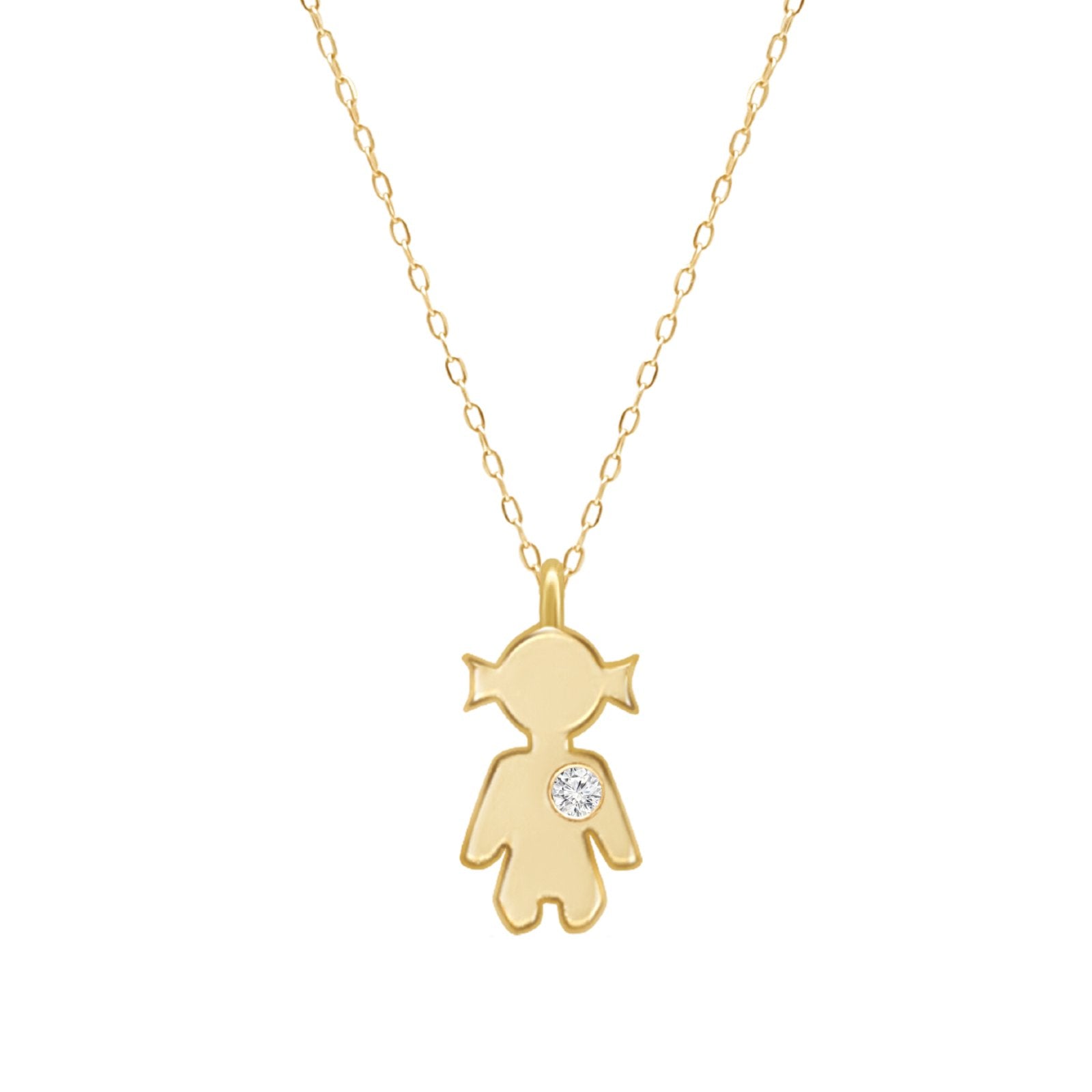 14K Yellow Gold Diamond Mama Charm Necklace for Women - Elegant Gift for Mother's Day, Birthday & Anniversary Jewelry