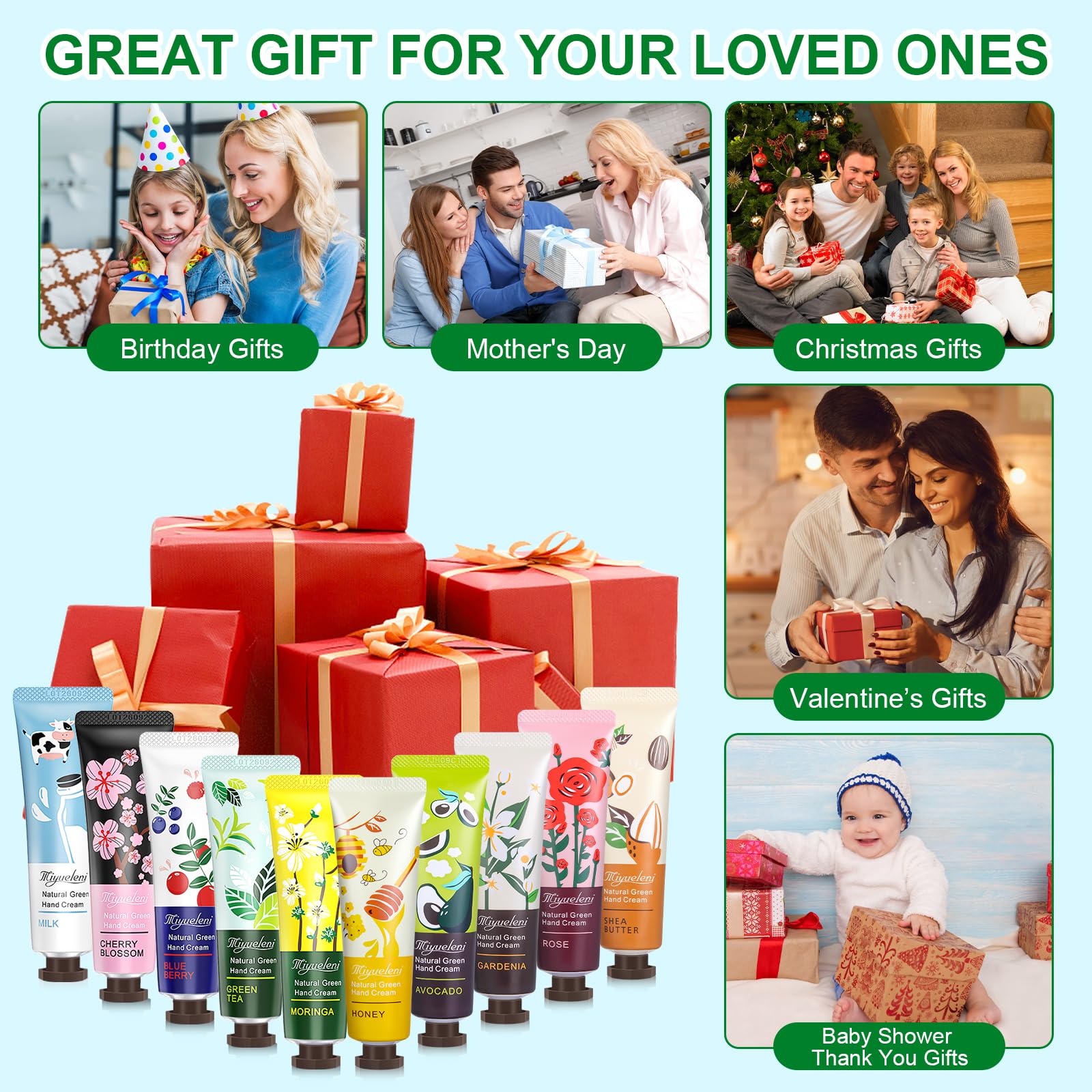 80-Pack Travel Size Hand Cream Gift Set - Moisturizing Lotion for Dry, Cracked Hands - Perfect for Teachers, Nurses, Coworkers (Bulk Mini Hand Lotion) - Great for Birthday Gifts, Office Appreciation & Holiday Party Favors