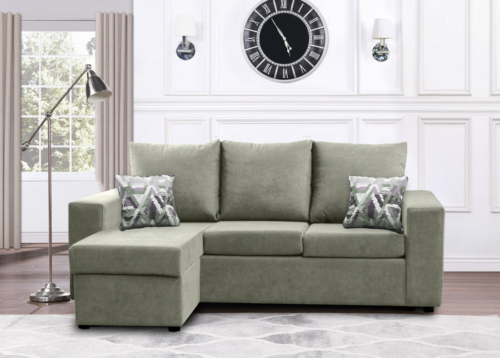 Canadian Made Reversible Chaise Sectional Sofa - 17 Color Options for Living Room, Family Room & Home Theater Comfort
