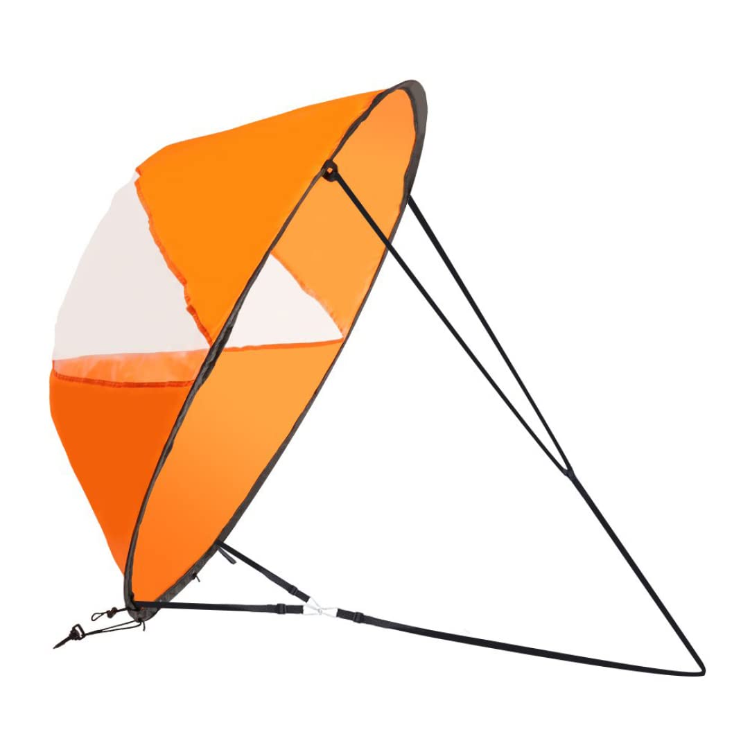 Foldable PVC Kayak Sail with Quick Release & Clear Window - Portable Downwind Sail Kit for Inflatable Boats, Kayaks, Canoes & Paddle Boards | Perfect for Fishing, Camping & Water Sports Adventures