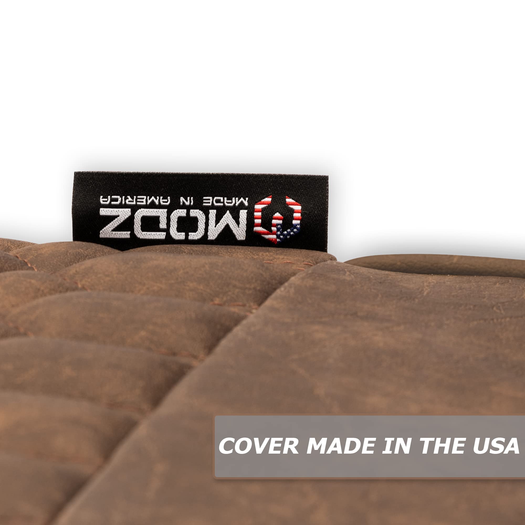 MODZ® RS Custom Golf Cart Rear Seat Kit for Club Car Precedent/Onward/Tempo (2004 & Newer) - Brown Base with Cobra Pattern - Perfect for Golf Course Rides & Neighborhood Cruising