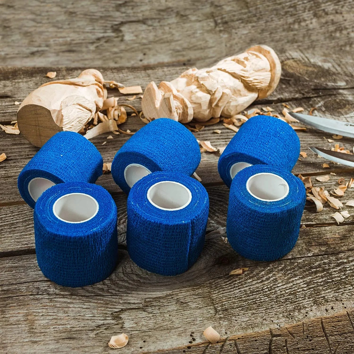 Cut Resistant Adhesive Wrap Tape for Wood Carving & Whittling - Safety Grip Protection - Single Roll - Ideal for DIY Woodworking, Crafting, and Outdoor Projects