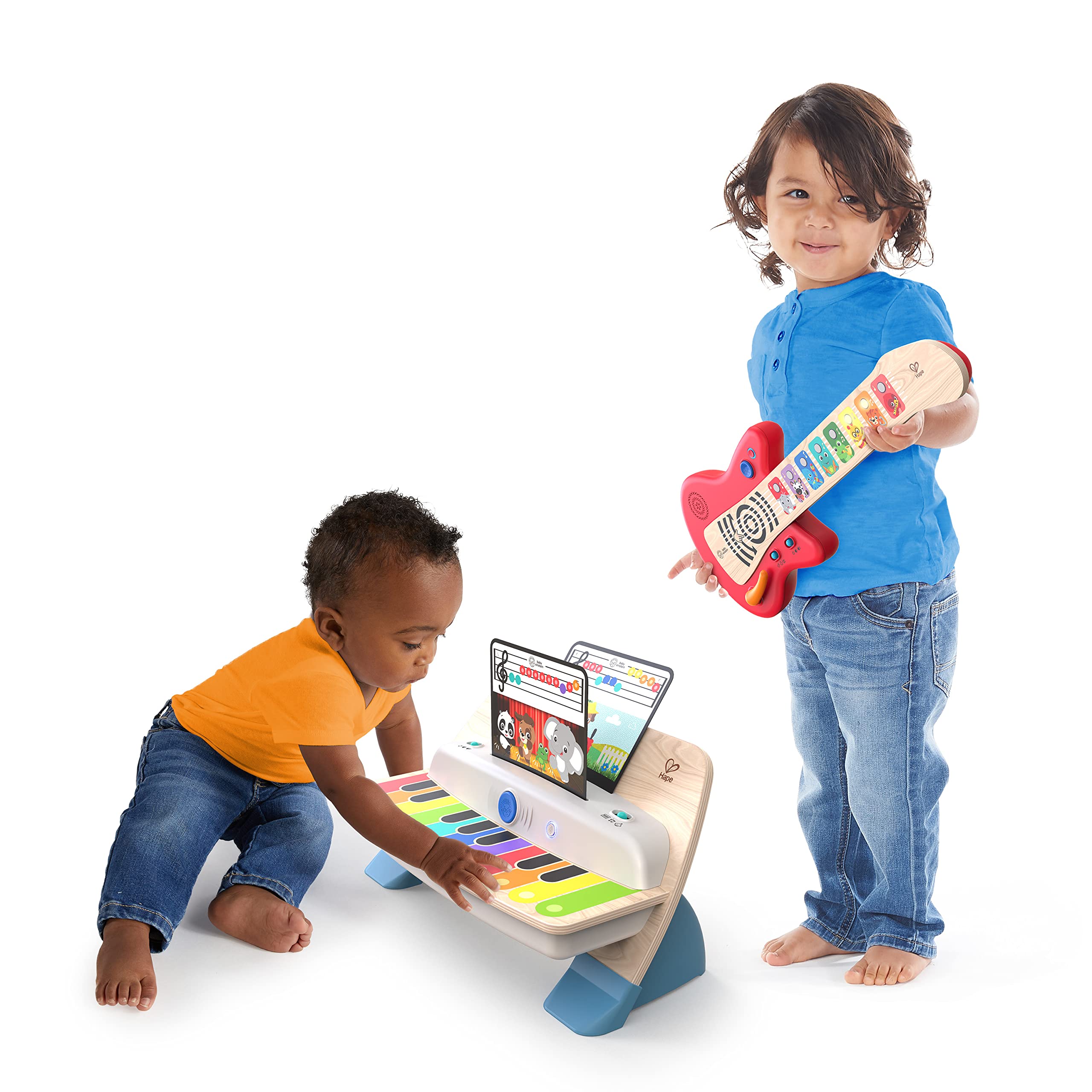 **Baby Einstein Together in Tune Piano & Guitar Bundle – Safe Wireless Wooden Musical Toys for Toddlers 6+ Months – Magic Touch Technology – Multicolor – Perfect for Early Learning & Playtime Fun**