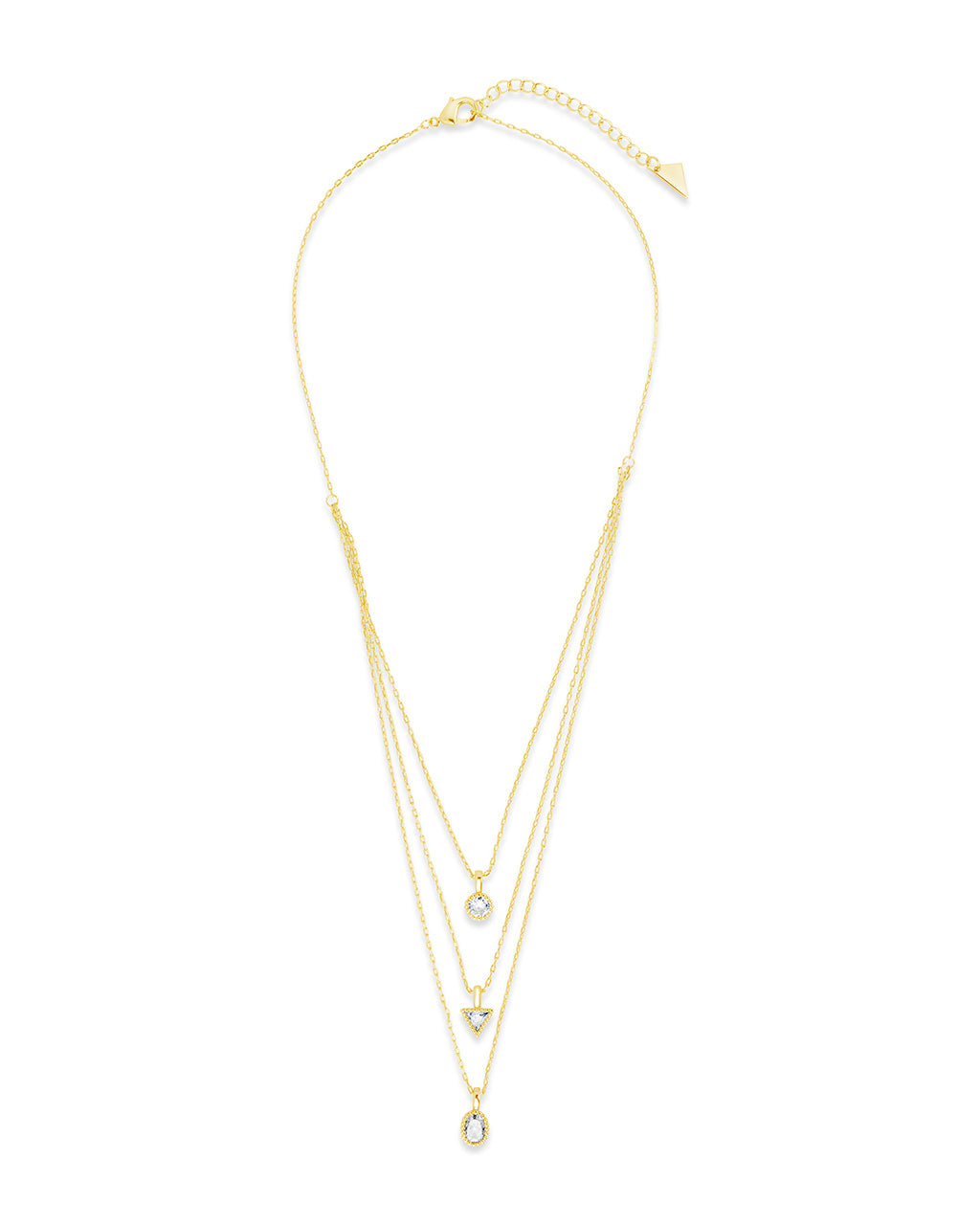 Julie CZ & Layered Chain Necklace - Elegant Cubic Zirconia Layered Necklace for Women, Perfect for Date Night, Party & Everyday Wear