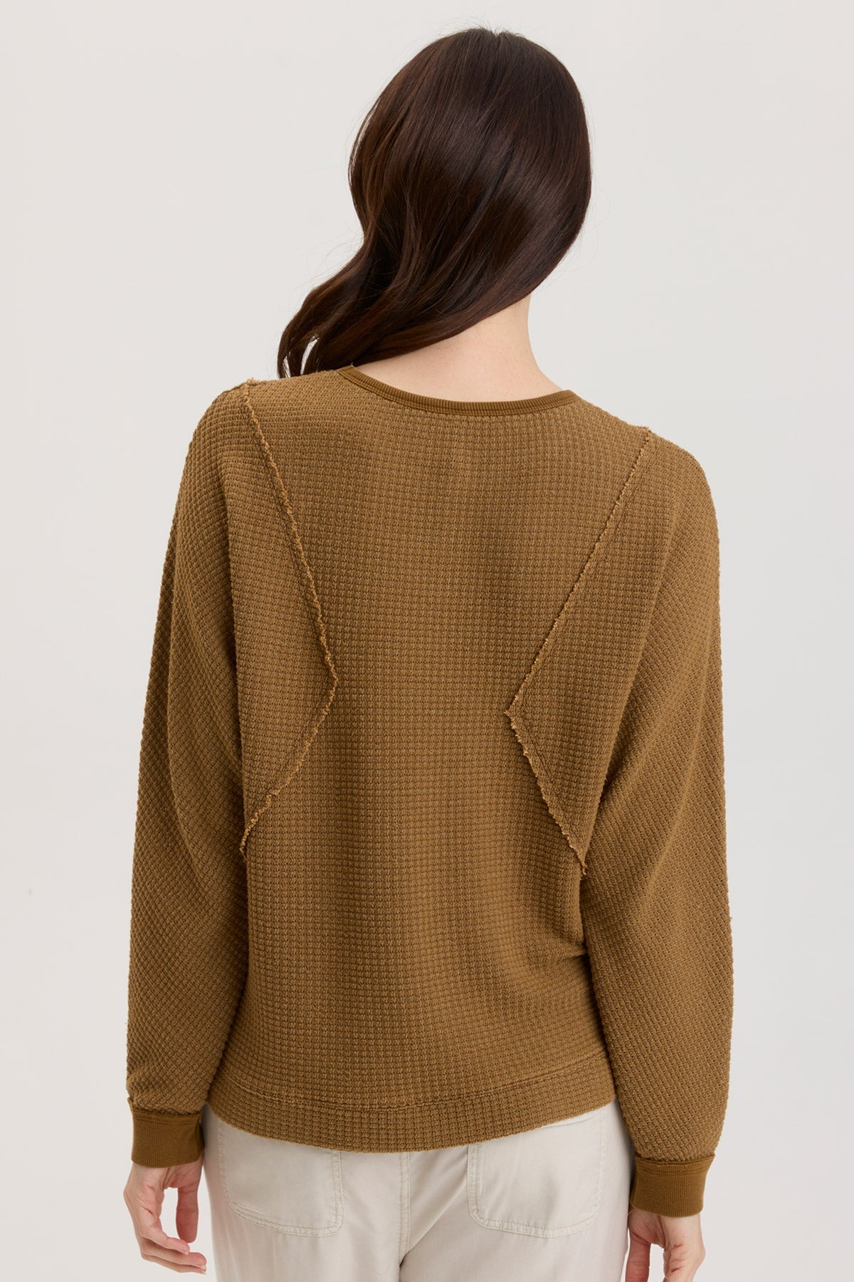 Delsi Women's Pullover Sweater - Soft Gingerbread Pigment Knit Top for Casual Wear & Winter Outfits | Cozy Fall & Christmas Holiday Fashion