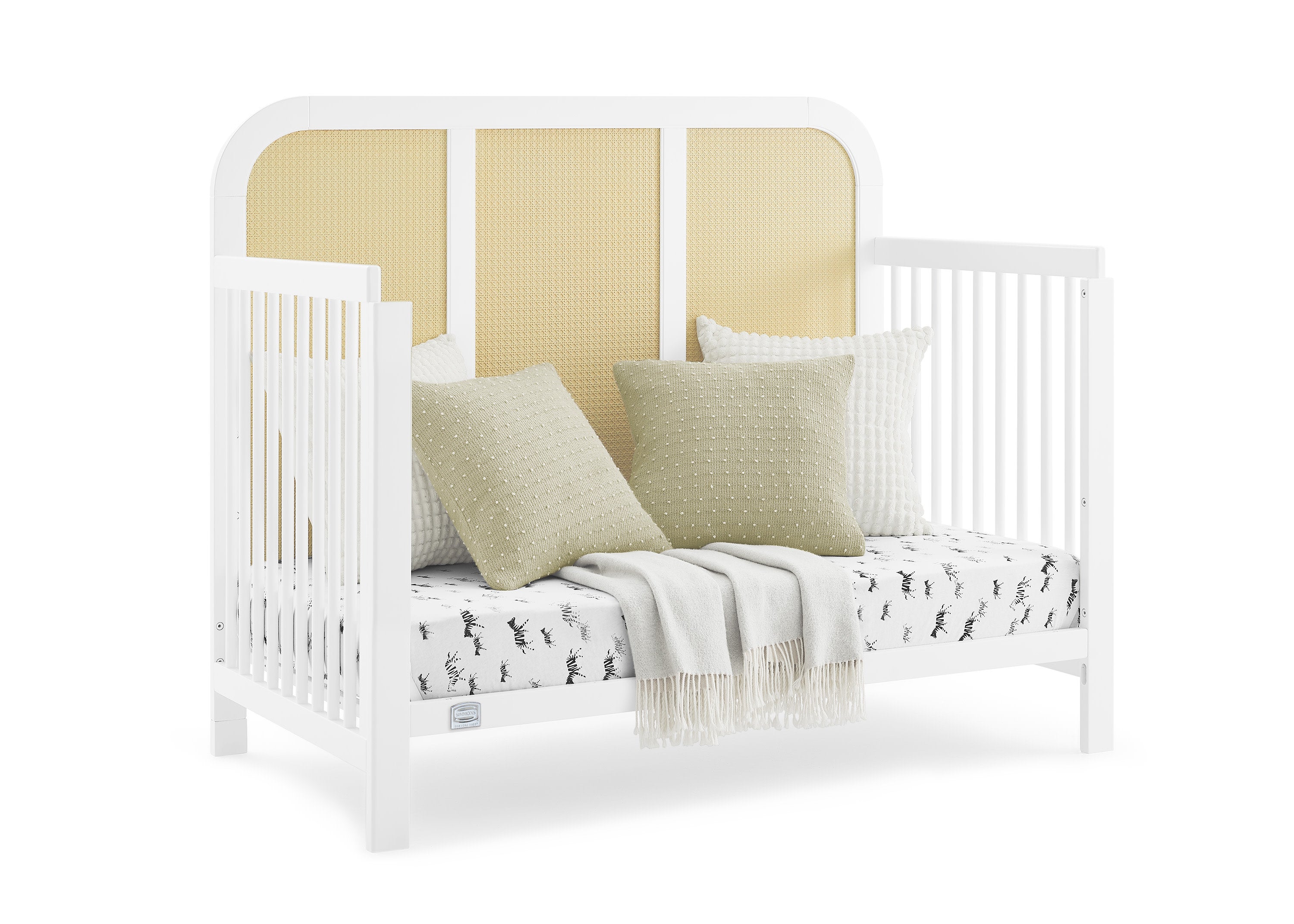 Theo 6-in-1 Convertible Baby Crib - Toddler Bed, Daybed & Full Size Bed | Nursery Furniture for Boys & Girls | Perfect for Newborns to Teens