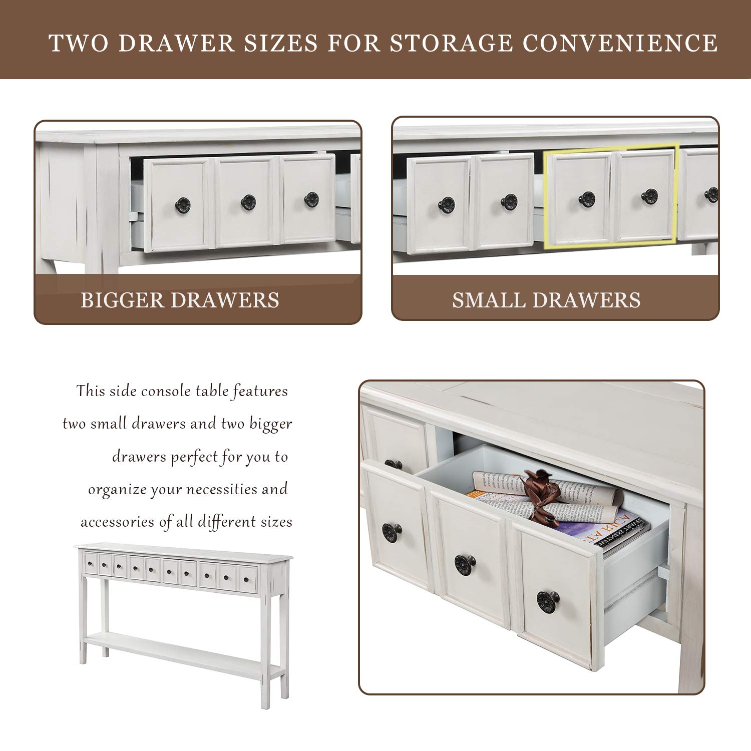 Merax Sofa Table - 60