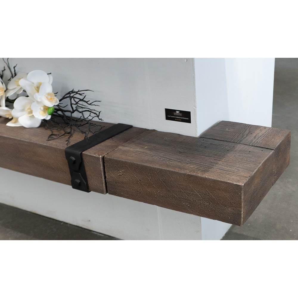 Lexington Hearth Mantel Corners - Decorative Fireplace Mantel Brackets for Home Décor - Perfect for Rustic, Farmhouse & Traditional Fireplace Surrounds
