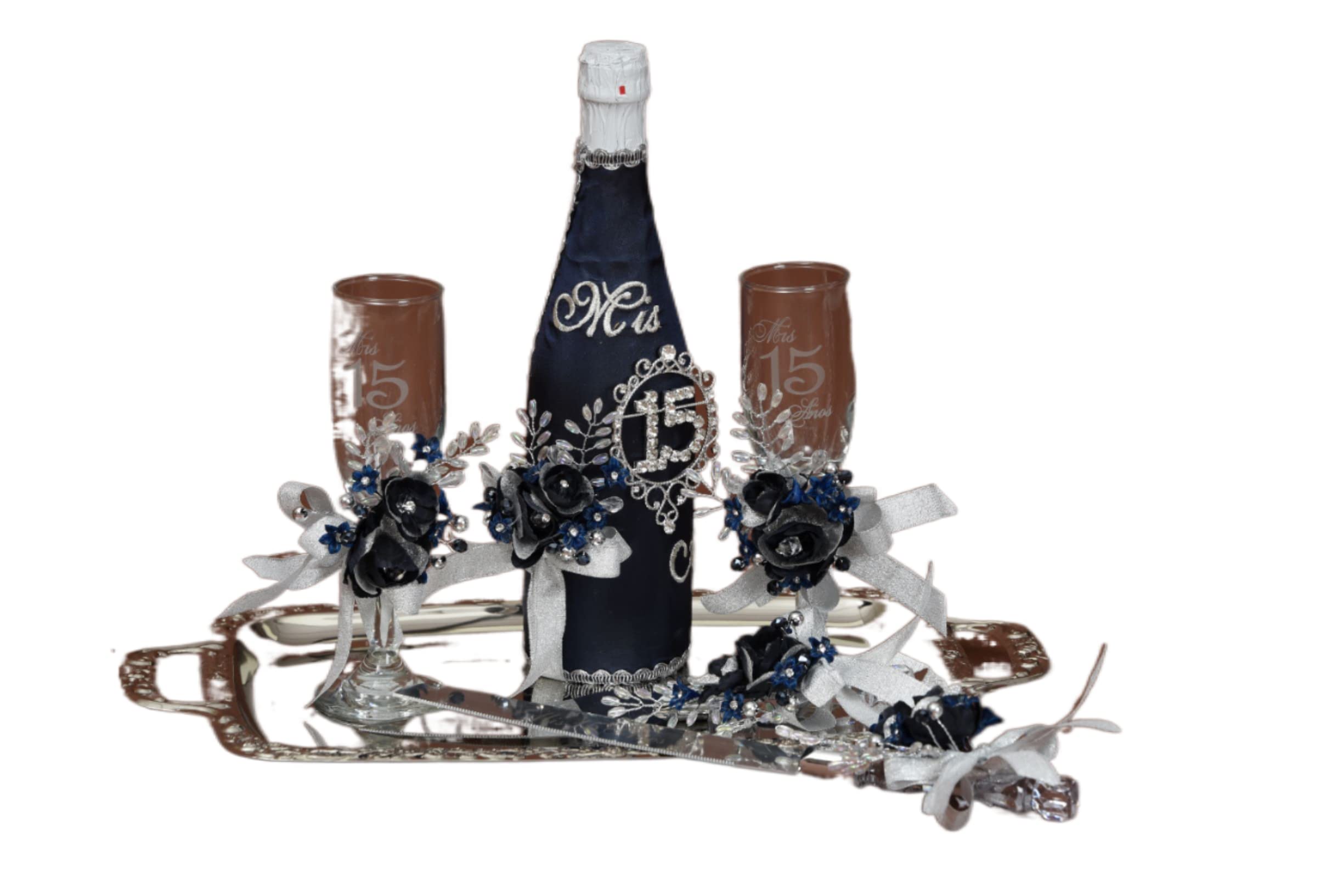 Quinceanera Accessories Set - Sweet 16 Bible & Toasting Set for Quinceañeras (176-Piece Half Set) | Perfect for Quinceañera Celebrations, Sweet Sixteen Parties & Coming-of-Age Ceremonies