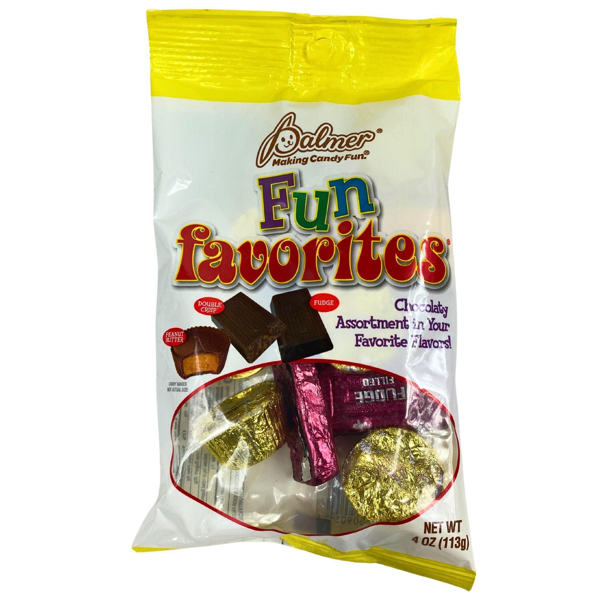 Palmer's Candy Fun Favorites Chocolate Assortment - 168 Pieces with Peanut Butter, Double Crisp & Fudge Flavors | Perfect for Halloween Treats, Party Favors & Office Snacks