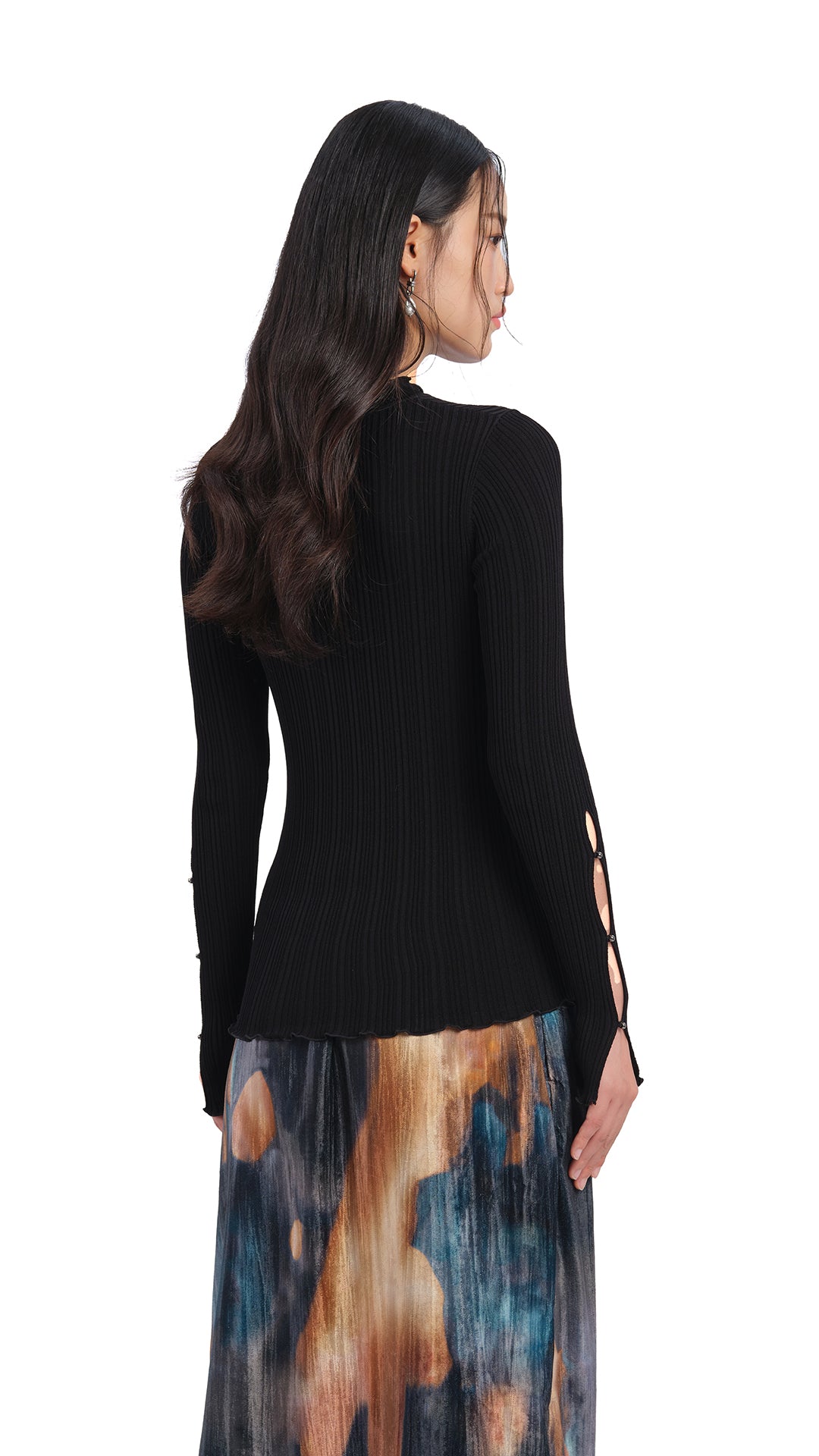 Stylish Beaded Basic Sweater for Women - Trendy Knit Pullover with Elegant Bead Details | Perfect for Casual Outfits, Office Wear & Holiday Parties
