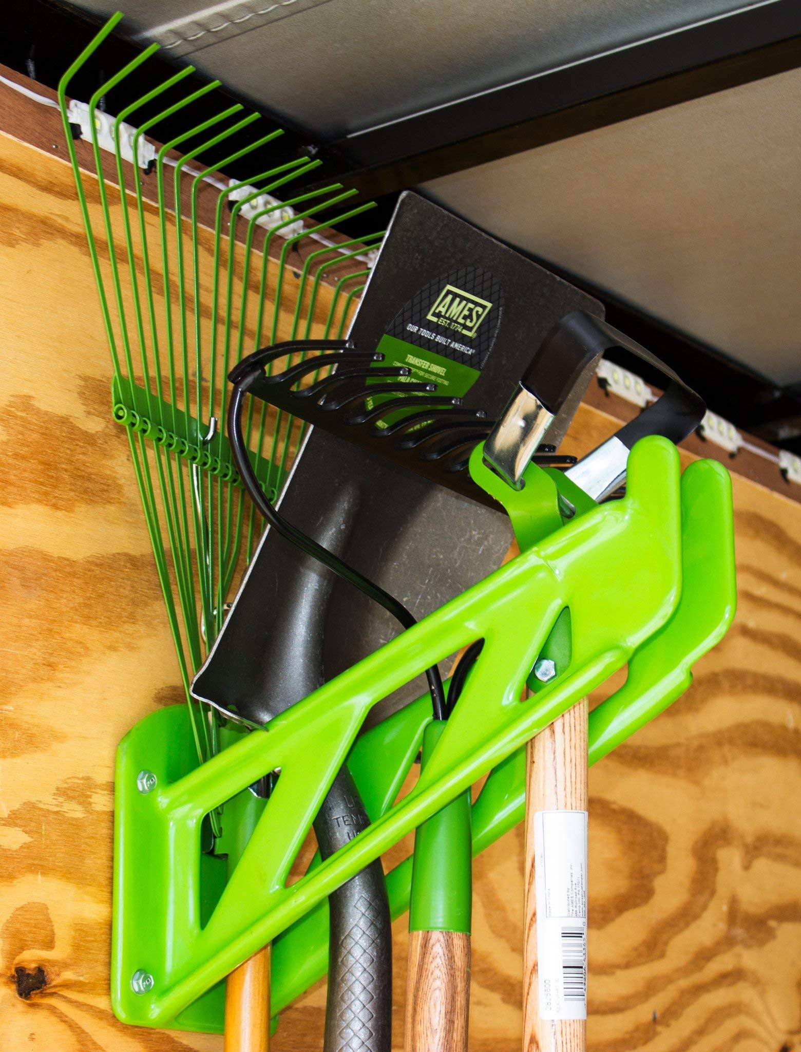 Green Touch Heavy Duty Hand Tool Rack for Enclosed Trailers - Wall Mounted Organizer for Wrenches, Pliers & Tools - Perfect for Garage, Workshop & RV Storage