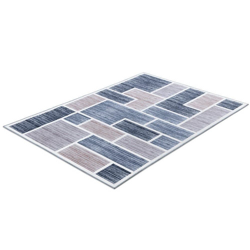 Soft Short Pile Floor Rug 200x290cm (79x114 inches) - Non-Slip Oblong Living Room Carpet for Bedroom, Nursery & Home Decor
