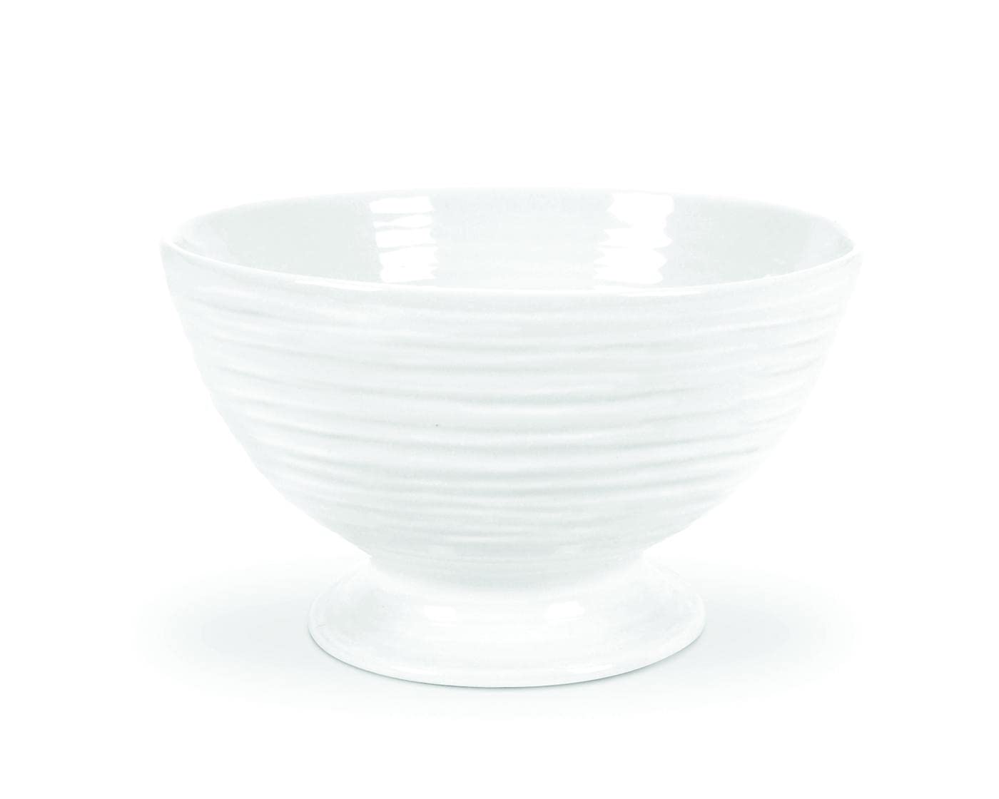 Sophie Conran White Porcelain Footed Bowl - 5.5 Inch Elegant Serving Bowl for Fruits, Berries, Desserts & Candy | Perfect Mini Pedestal Bowl for Kitchen Counter, Dining Table & Party Display | Durable Fine Porcelain Dishware for Home Entertaining & Gift Giving