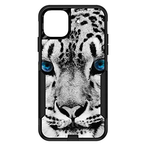 Snow Leopard Blue Eyes On Black Case