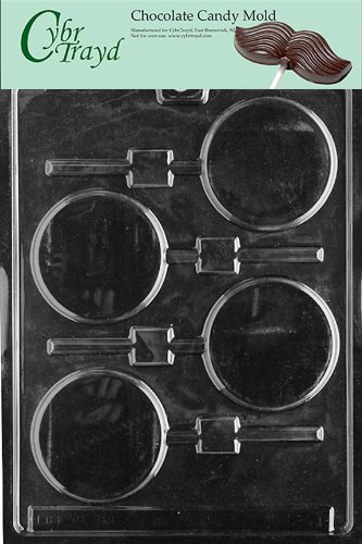 Cybrtrayd Plain Lolly Chocolate Candy Mold - DIY Silicone Candy Making Kit for Homemade Lollipops, Chocolates & Desserts - Perfect for Birthday Parties, Wedding Favors & Holiday Treats