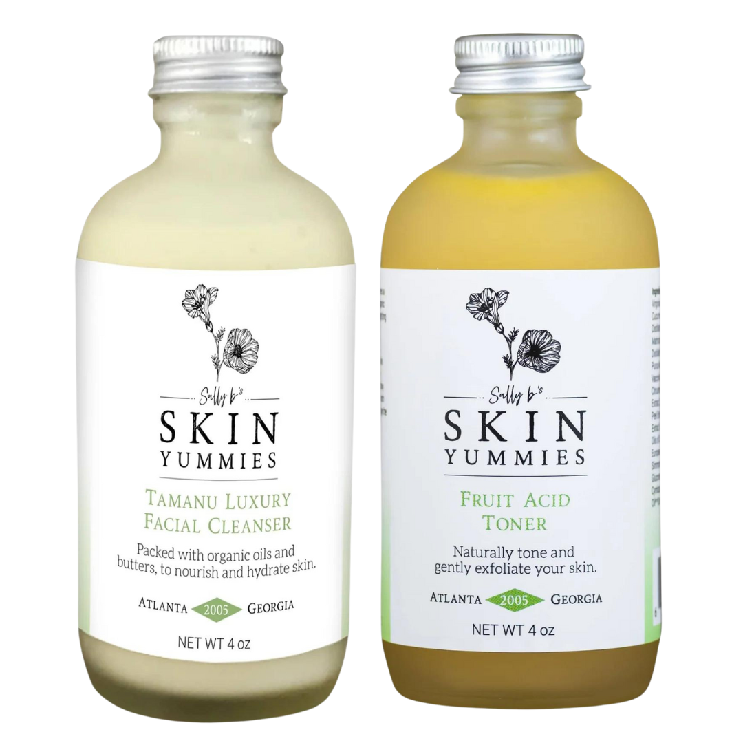 Best Cleanser & Toner Set for Glowing Skin - Gentle Facial Cleansing & Hydrating Toner Kit - Perfect for Daily Skincare Routine & Acne-Prone Skin