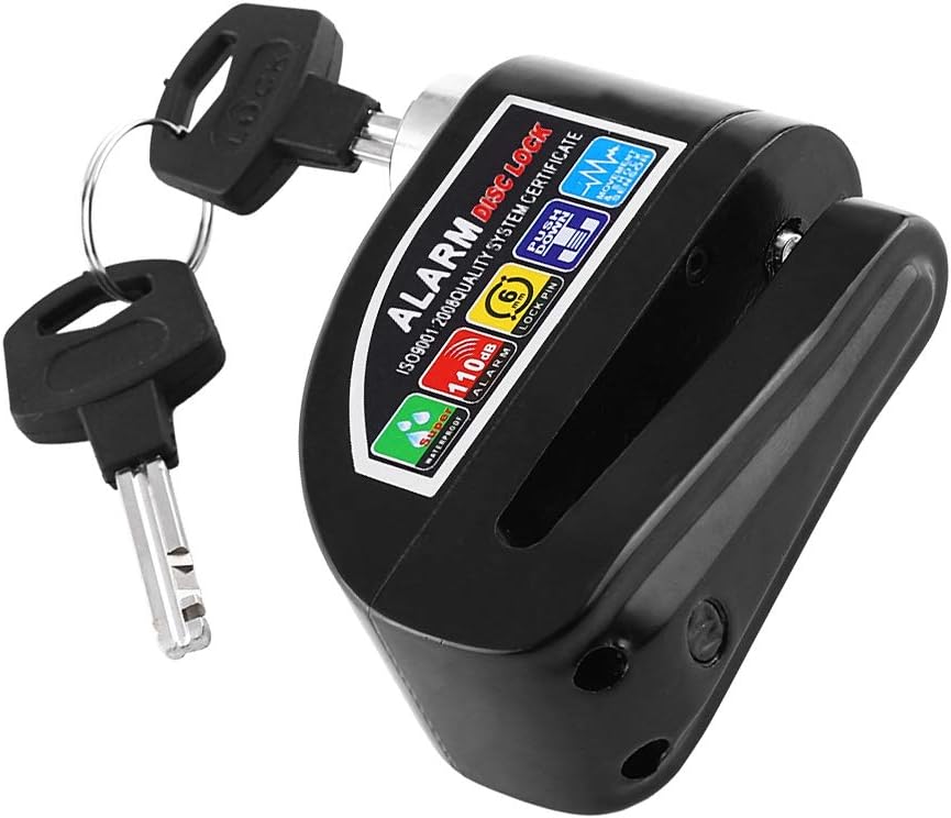 Bicycle Disk Brake Anti-Theft Alarm Lock - Waterproof Security Bike Lock with 120dB Alarm for Outdoor Cycling, Commuting, and Parking Protection
