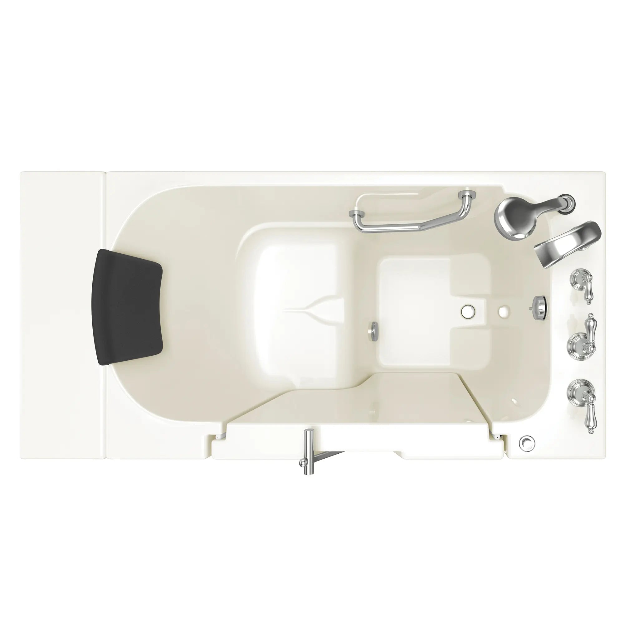 Premium 30 x 52 Inch Gelcoat Walk-In Bathtub with Soaker System & Right Hand Drain - Ideal for Elderly & Mobility Assistance, Spa-Like Relaxation at Home