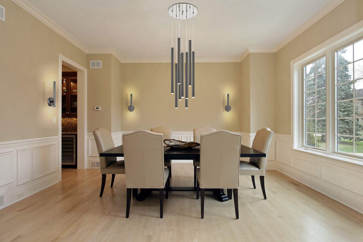 2 Light Wall Sconce - Modern Plug-in Wall Light Fixture for Bedroom, Living Room & Hallway - Easy Installation Indoor Lighting Decor