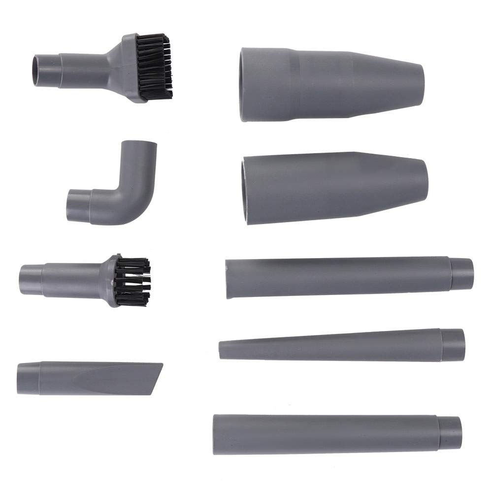 **IGKE 9-Piece Vacuum Cleaner Brush Nozzle Kit - Grey Replacement Accessories for Deep Cleaning Dust in Corners & Hard-to-Reach Areas - Ideal for Home, Car, and Pet Hair Cleaning**