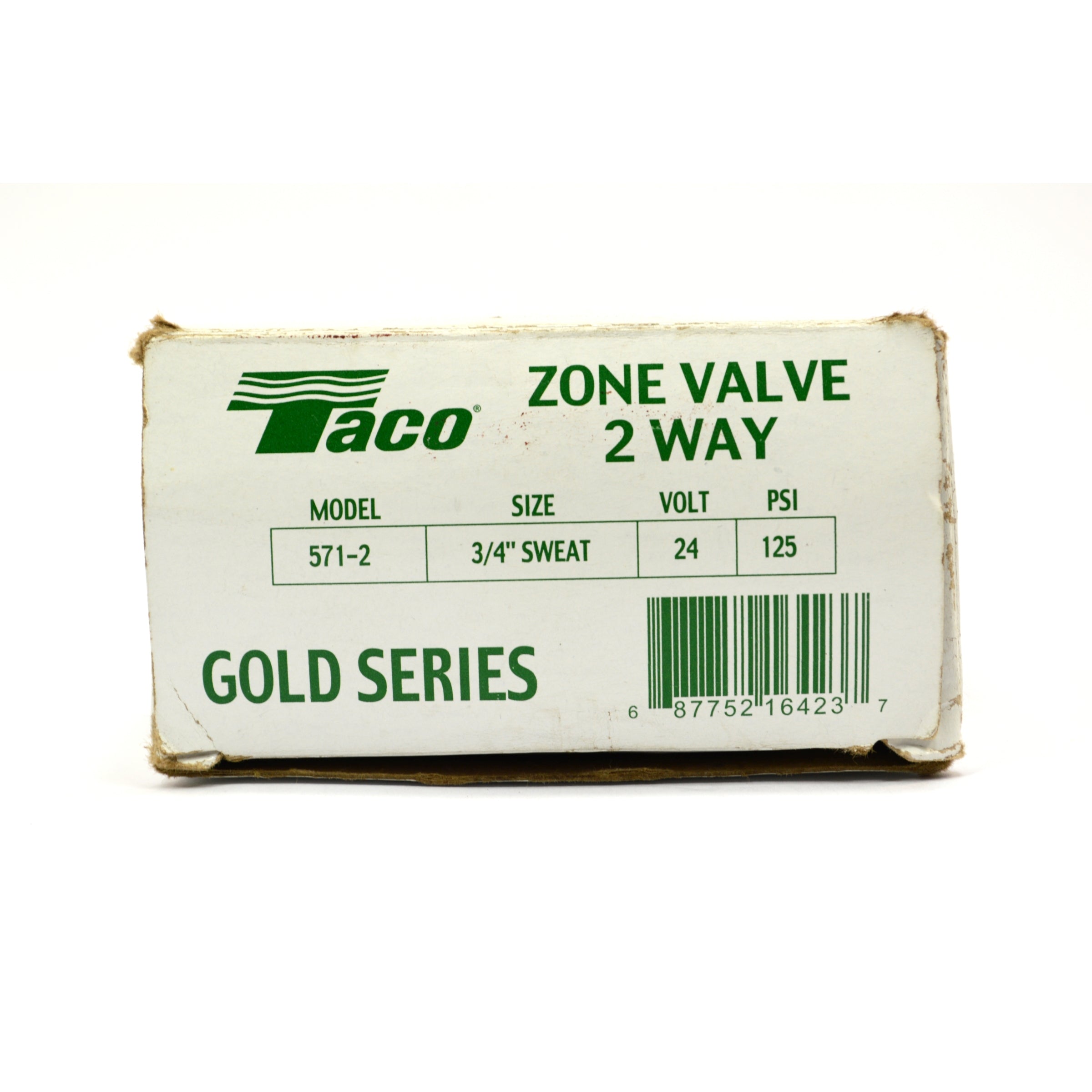 New in Box TACO ZONE 2-Way Zone Valve Model 571 Gold Series 3/4