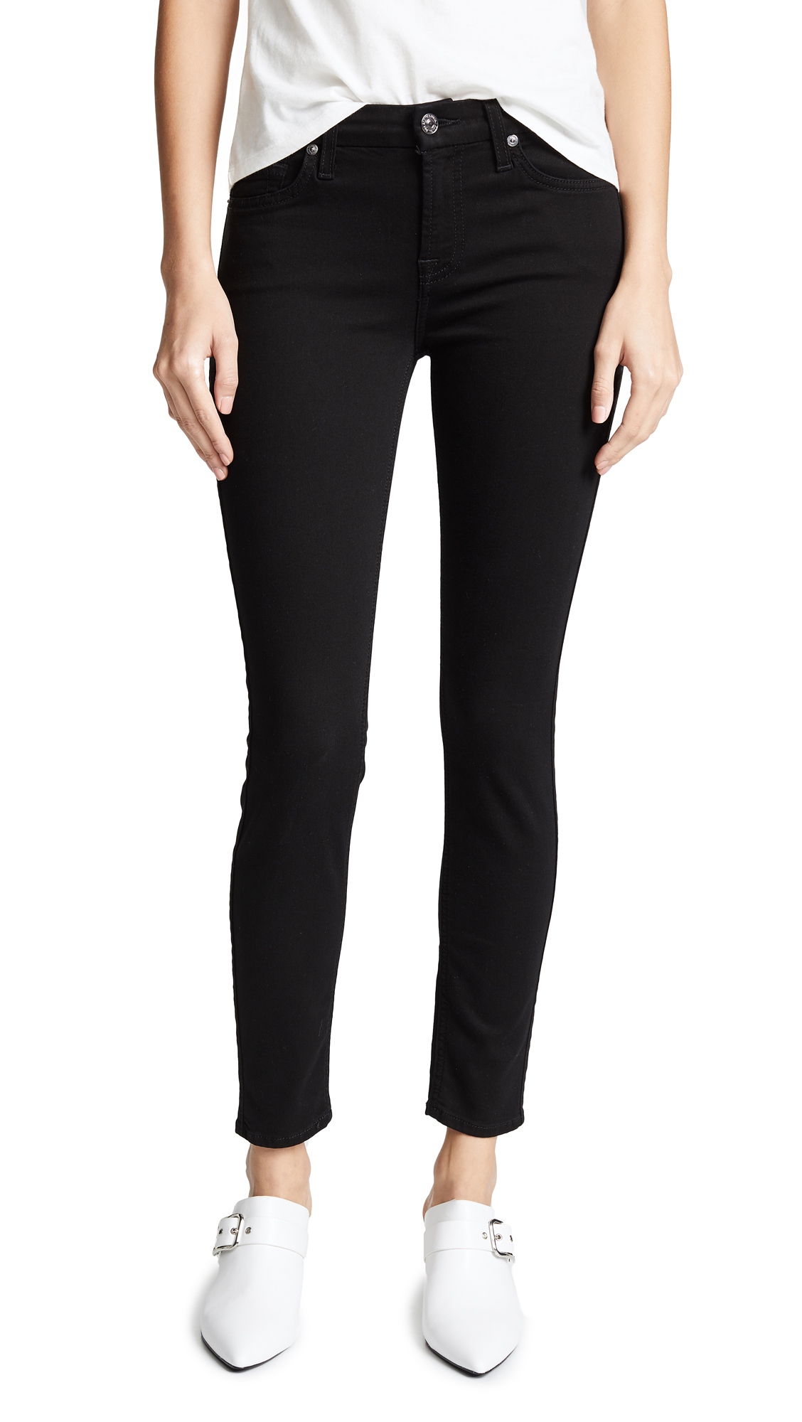 7 For All Mankind Women's Ankle Skinny Jeans - High Waist Stretch Denim Pants for Casual & Night Out | Perfect for Work, Date Night and Everyday Wear