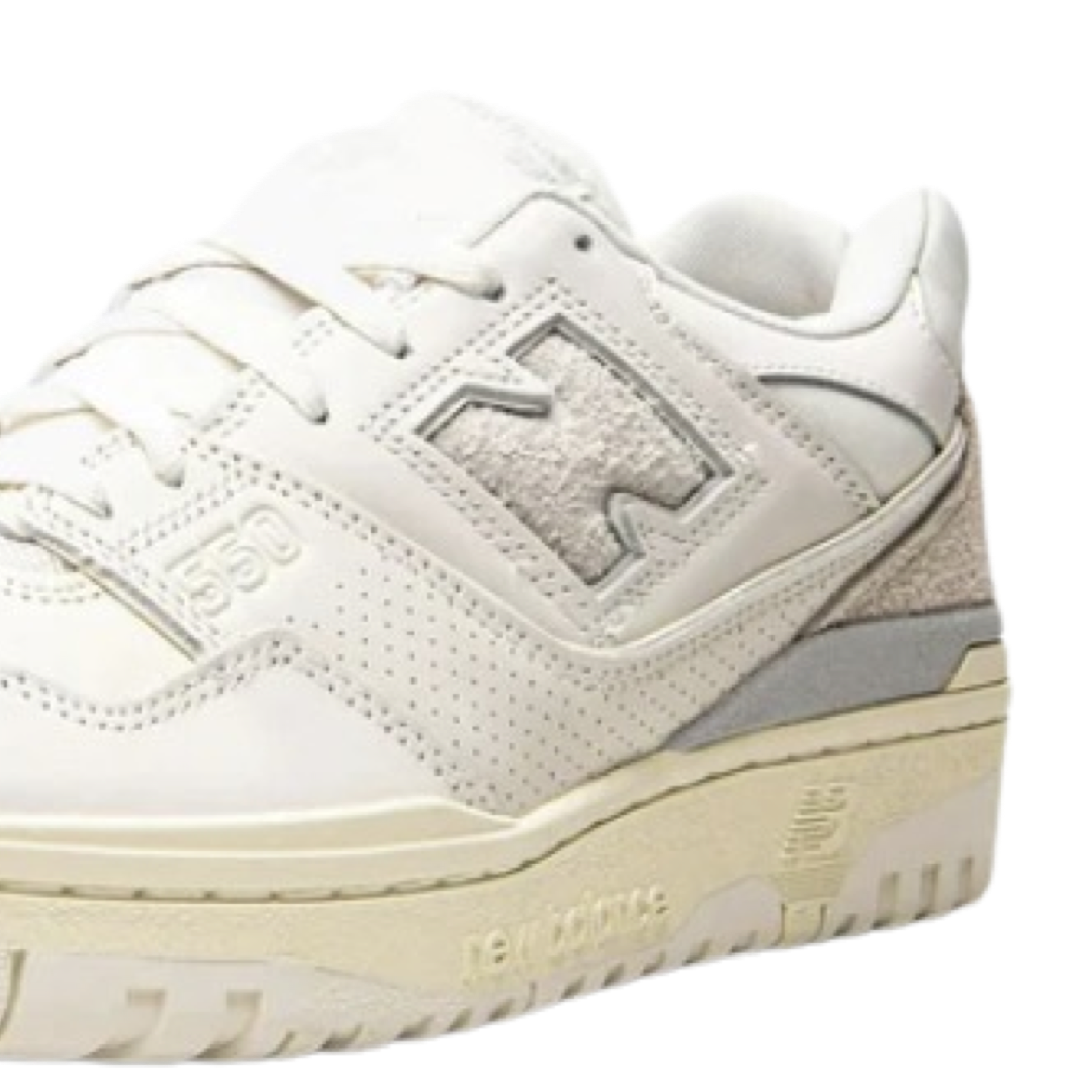 New Balance 550 Aime Leon Dore White Leather Sneakers - Men's & Women's Casual Shoes for Everyday Wear & Street Style Fashion