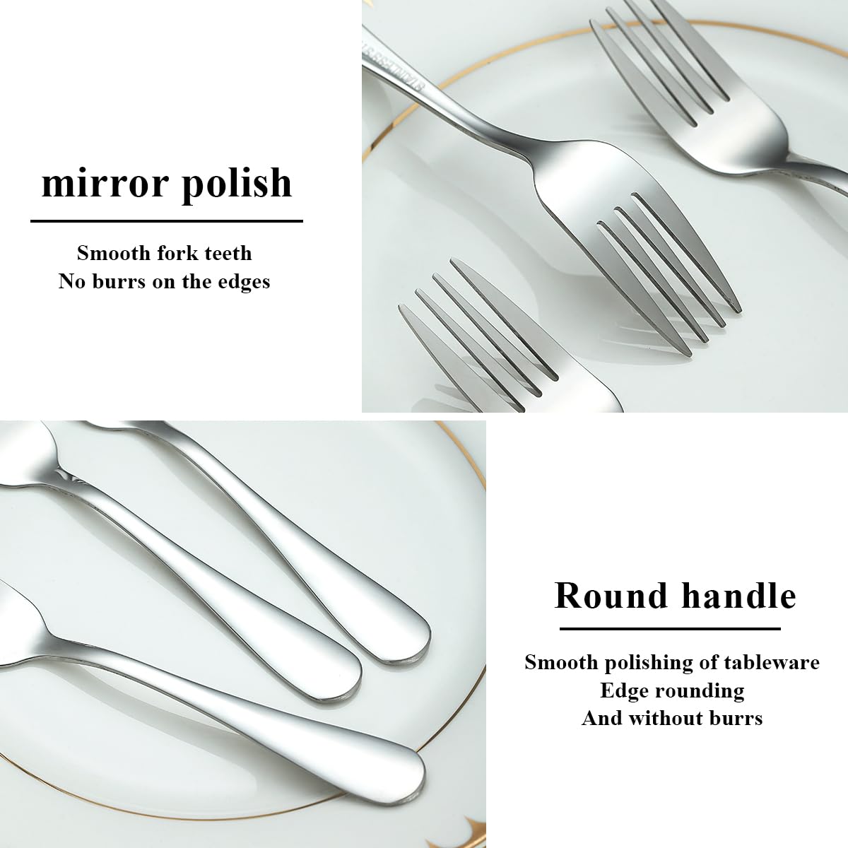 Evanda 12-Pack Stainless Steel Dessert Forks (5.62