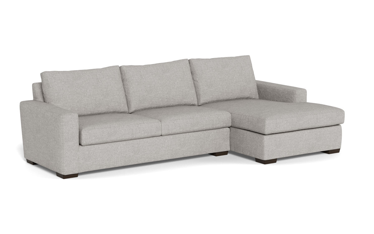 Modern Mesa 123 Right Chaise Sectional Sofa - Comfortable L-Shaped Couch for Living Room, Family Room & Lounge Areas