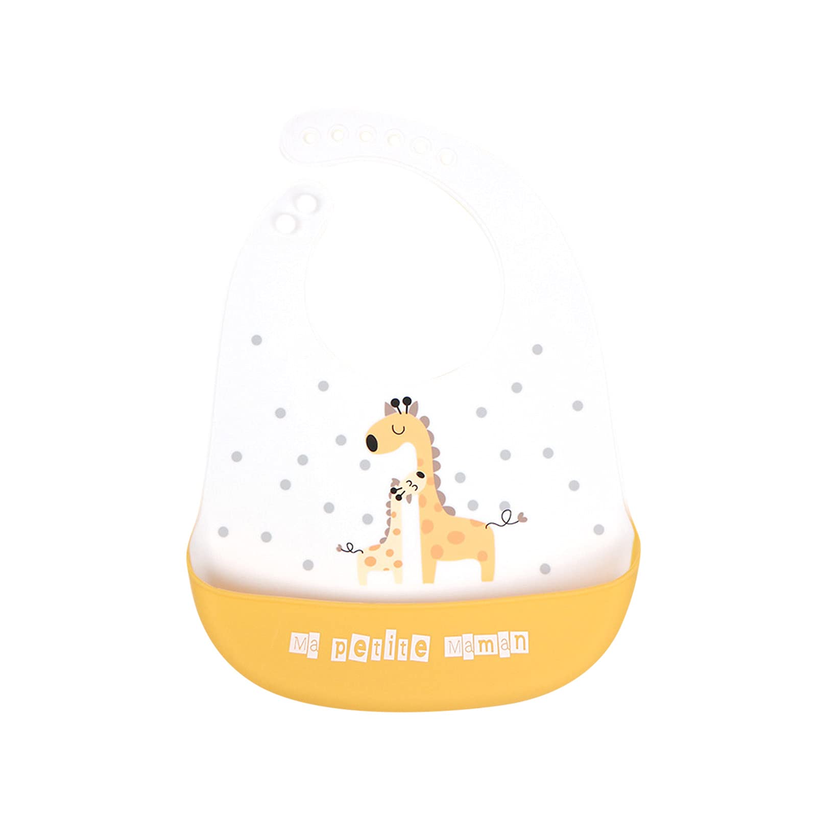 Waterproof Silicone Baby Bibs for Boys & Girls - Cute Cartoon Design for Newborns & Infants (5 Months+) - Perfect for Feeding, Drooling & Messy Meals - 1PC One Size Fits All