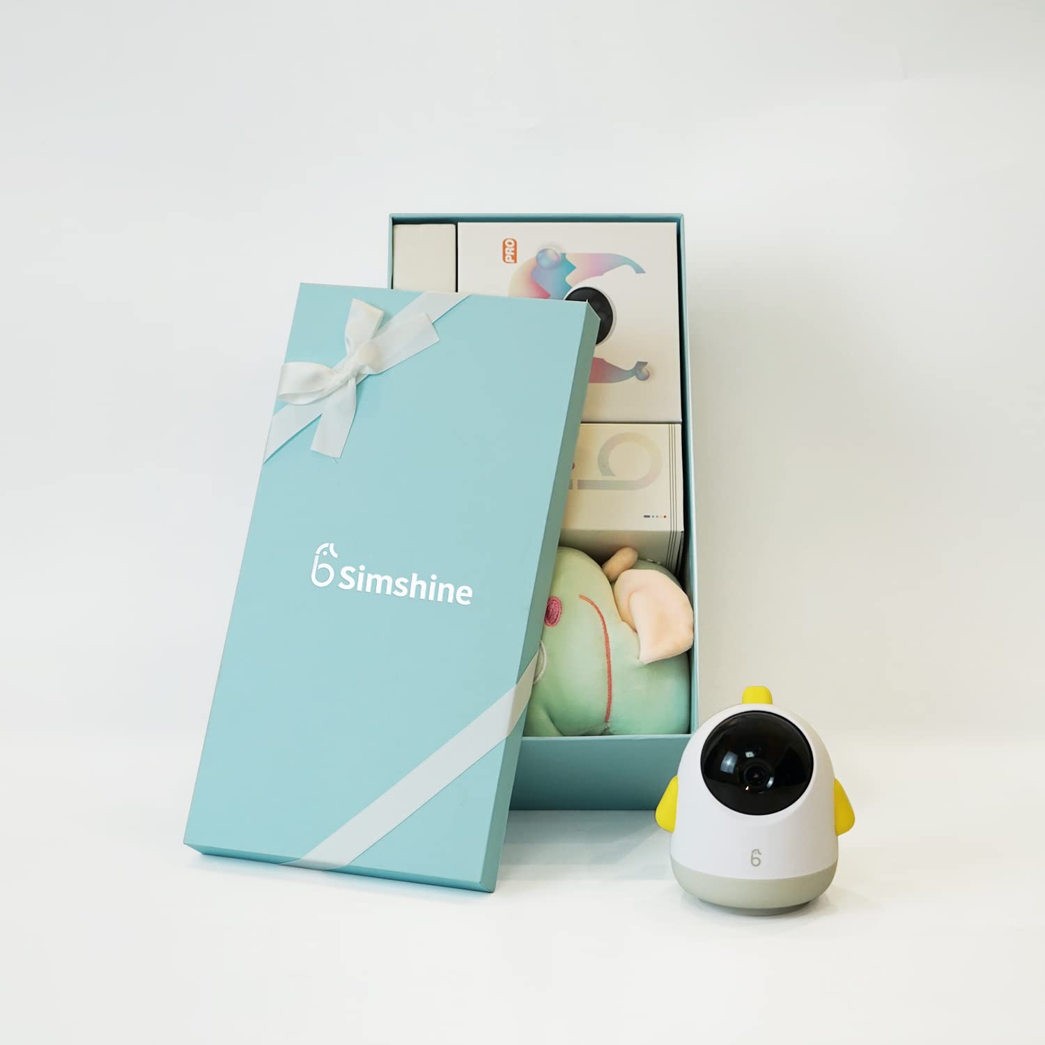 Simshine Smart Baby Monitor with 2K HD, 360° Rotation & AI Detection - WiFi Camera with No Monthly Fees, Sleep Tracking & Two-Way Audio for iOS/Android - Perfect for Nursery, Bedroom & Travel Baby Monitoring