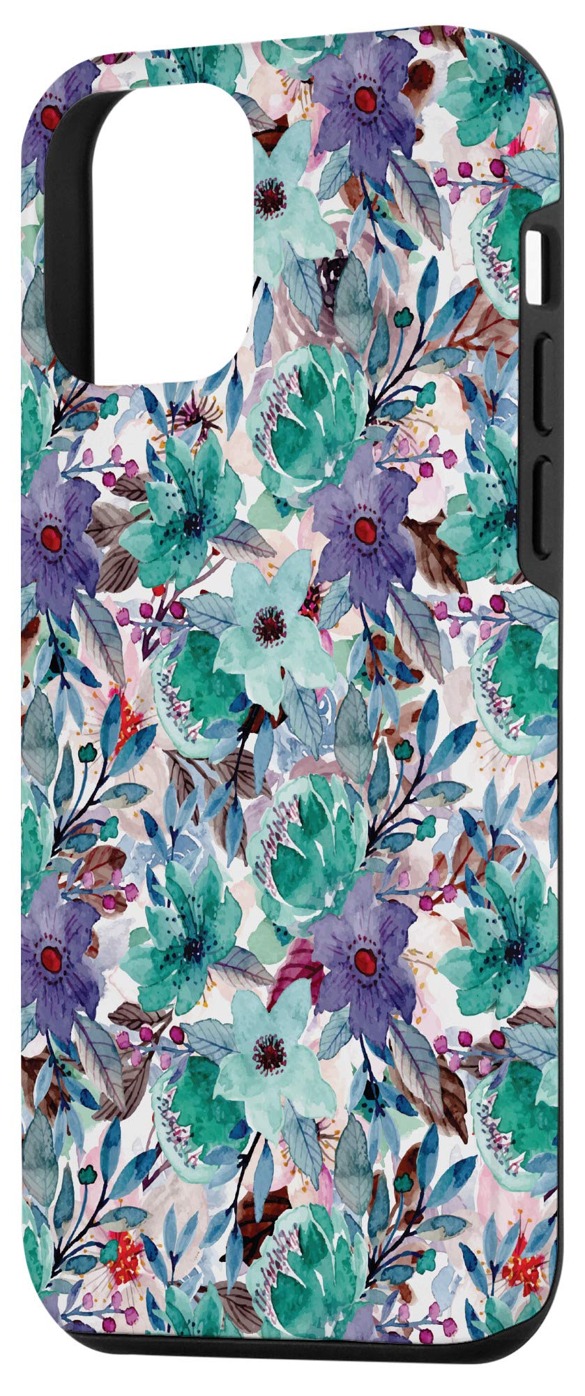 Premium iPhone 12 Mini Case - Purple & Blue Quilted Fabric Design | Slim Protective Phone Cover for Everyday Use, Travel & Work