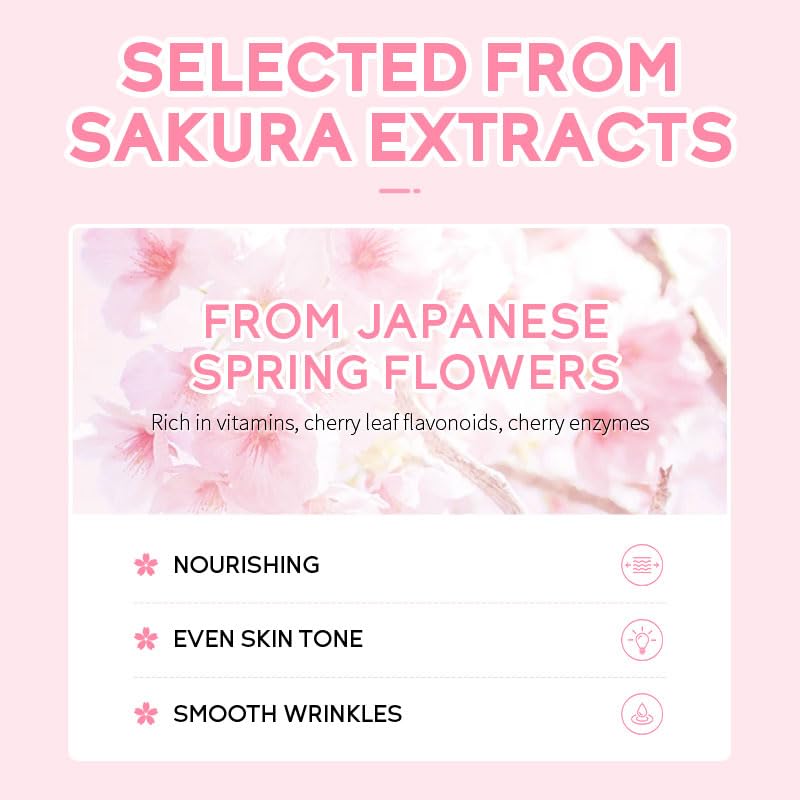 AKARY Sakura Clay Facial Mud Mask - Deep Cleanse & Pore Minimizer for Oily & Acne-Prone Skin | Natural Skin Care with Oil Control & Hydration | Reduces Fine Lines | Perfect for Spa Night & Self-Care Routine