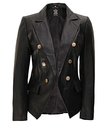 Kim K - Black Leather Jacket Women