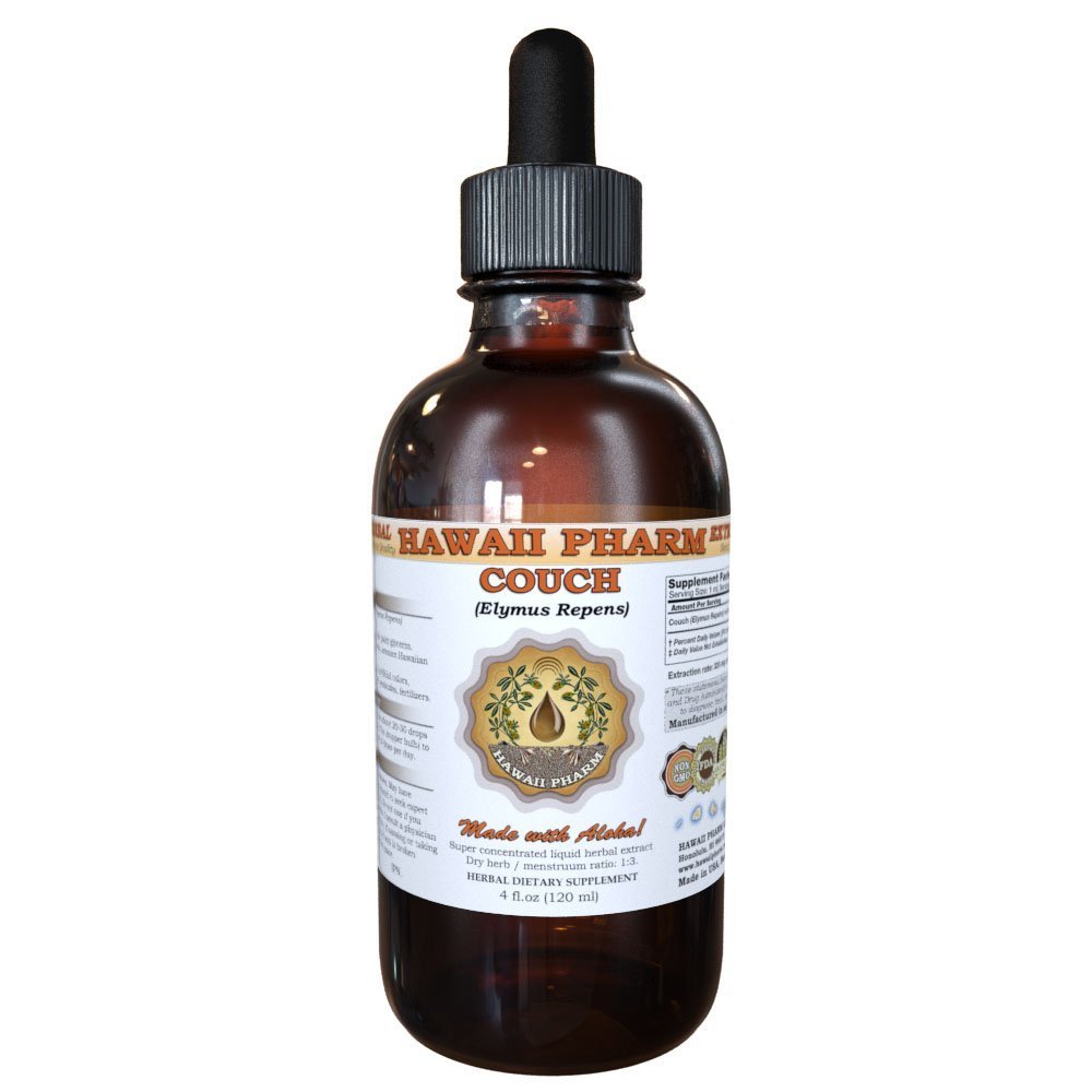 Organic Couch Grass (Elymus Repens) Liquid Extract Tincture - 4 Oz (120ml) Herbal Supplement for Digestive & Urinary Support - Perfect for Natural Wellness & Detox Routines