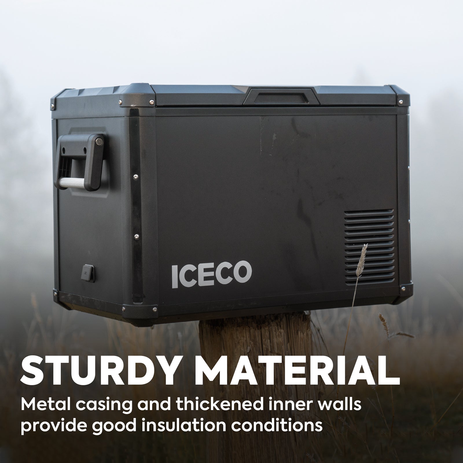 ICECO VL45ProS 47.5QT Portable Refrigerator Freezer with BC75 Folding Beach Chair - Perfect for Camping, Road Trips & Outdoor Adventures