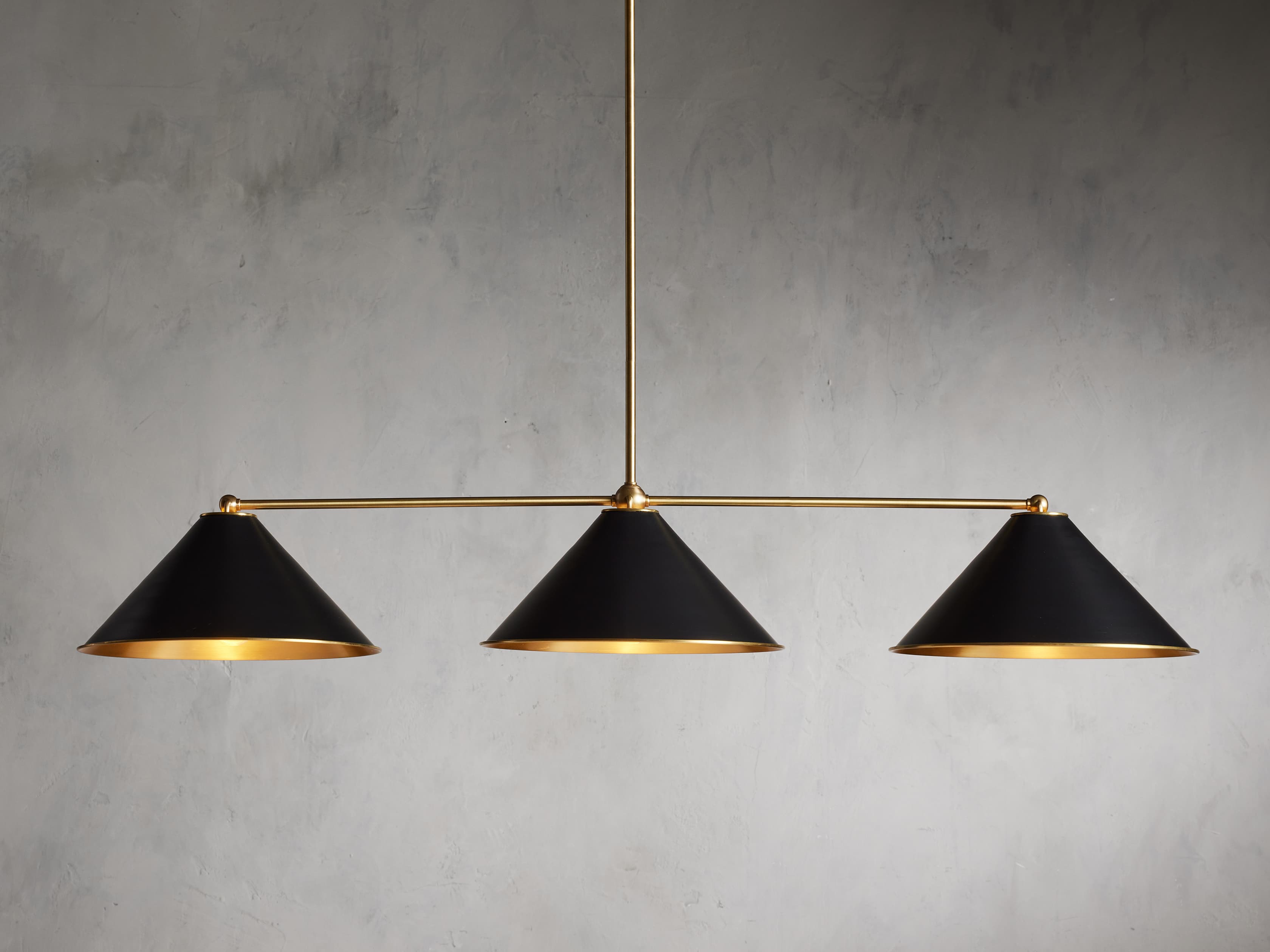 Arno Linear Chandelier - Modern LED Pendant Light Fixture for Dining Room, Kitchen Island & Living Room Lighting