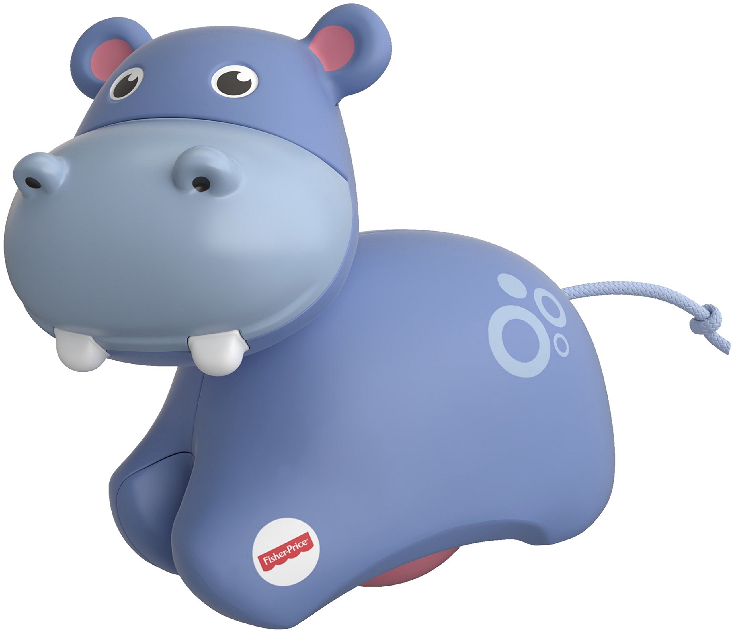Fisher-Price Roller Hippo Push Toy for Babies & Toddlers - Interactive Rolling Animal with Lights & Sounds, Early Learning Walking Aid (Perfect for Playtime, First Steps & Developmental Milestones)