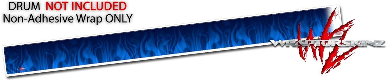 Roland PD-128 Drum Fire Blue Skin Wrap | Replacement Drum Head Cover | Compatible with Electronic Drum Kits | Perfect for Studio & Live Performances