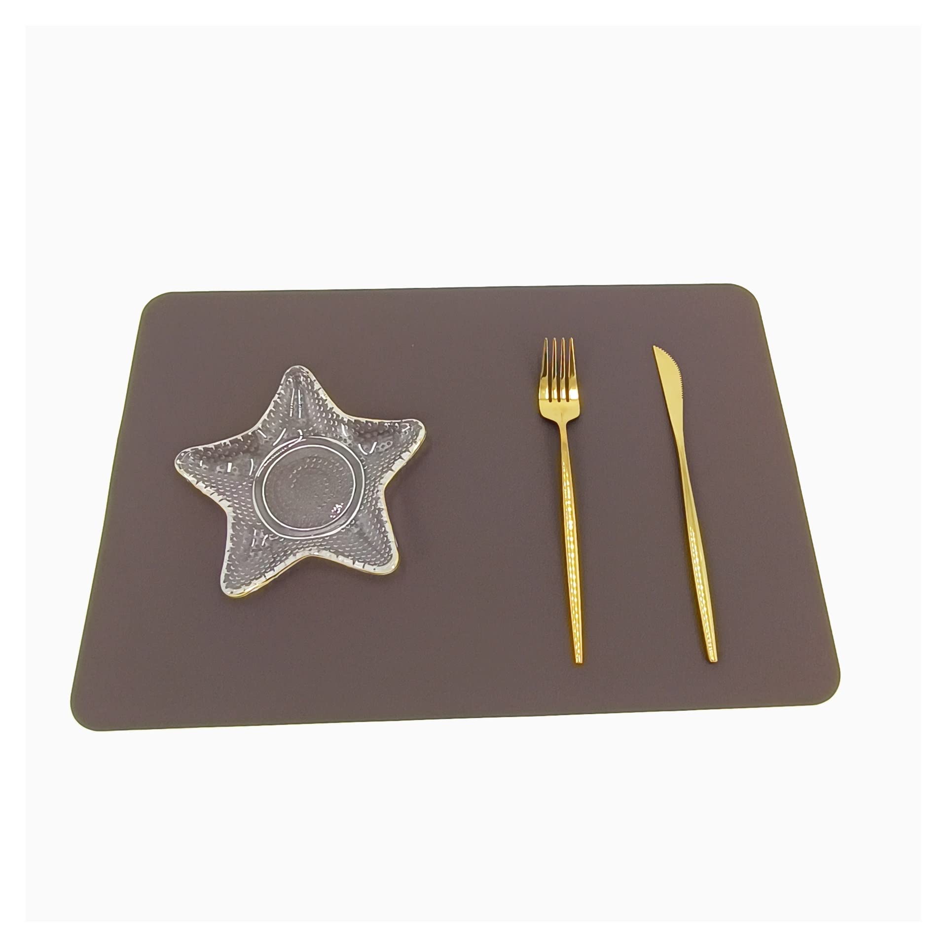 Waterproof PU Table Mats - Washable & Wipeable Placemats with Anti-Slip Backing for Dining Table, Kitchen Counter, Office Desk (A4 Size, Multiple Colors) - Perfect for Everyday Meals, Parties, and Home Decor