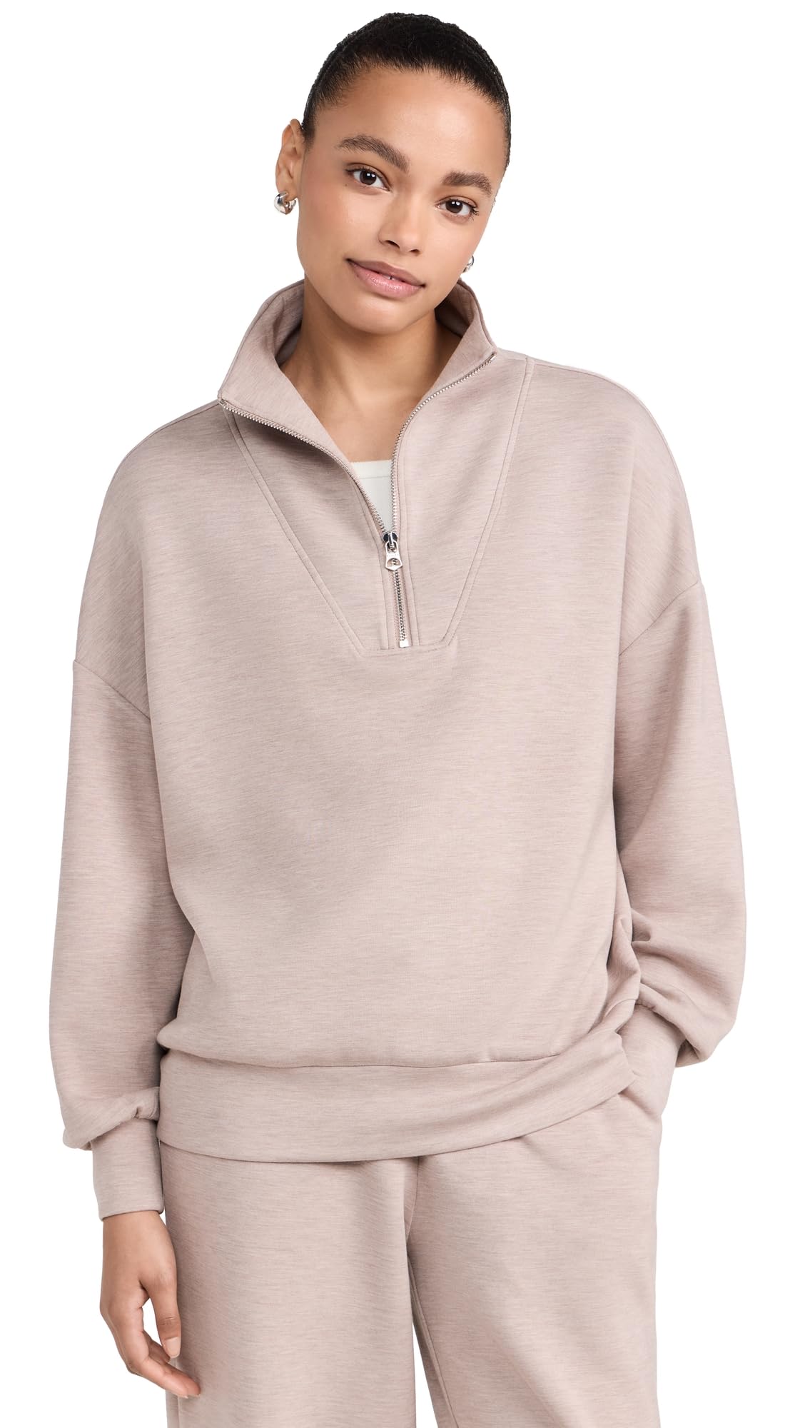Varley Women's Hawley Half Zip Sweatshirt - Soft Fleece Pullover for Women | Casual & Athletic Wear for Running, Yoga & Lounge