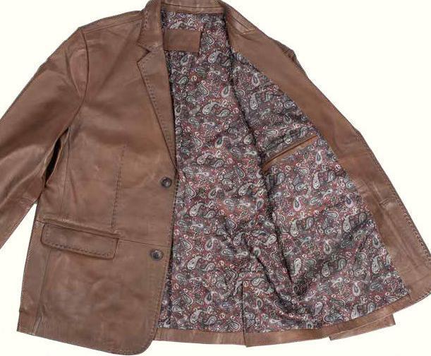 Men's Brown Leather Blazer Jacket - Premium Genuine Leather Coat for Business & Casual Wear | Formal Office Attire & Night Out Fashion | InSerch
