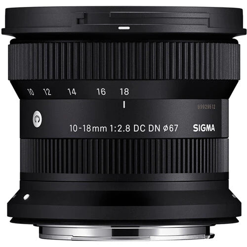 SIGMA 10-18mm F2.8 DC DN Contemporary Lens for Sony E-Mount | Ultra Wide Angle APS-C Mirrorless Camera Lens | Perfect for Landscape, Architecture & Vlogging Photography